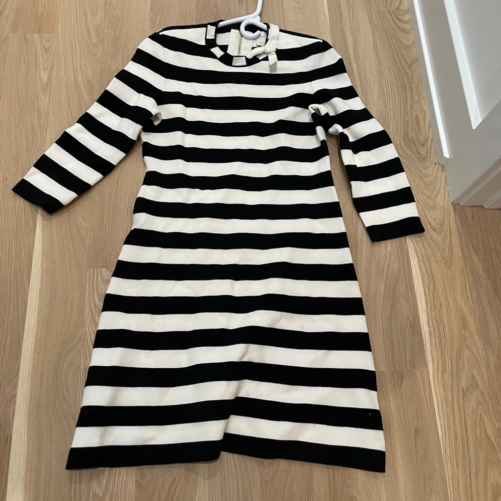 Kate Spade black and white striped dress - small